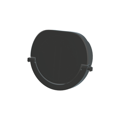 Electric vehicle charge port dust and moisture cover with low profile and swivel handle
