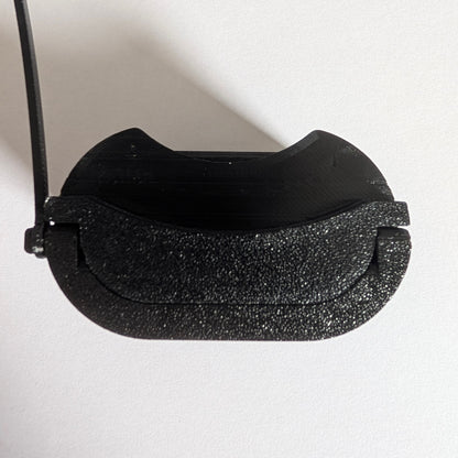 Electric vehicle charge port dust and moisture cover with low profile and swivel handle