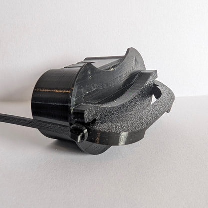 Electric vehicle charge port dust and moisture cover with low profile and swivel handle