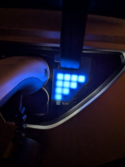 Afdekplaatje voor de oplaadstatus-leds van de oplaadpoort voor Hyundai IONIQ5