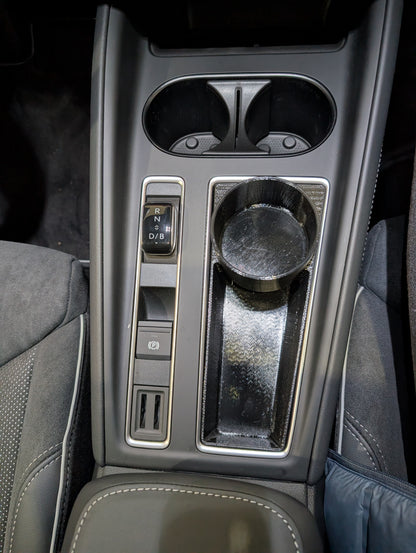 Middenconsole-inzetstuk met 75mm bekerhouder voor Skoda Enyaq / ELROQ